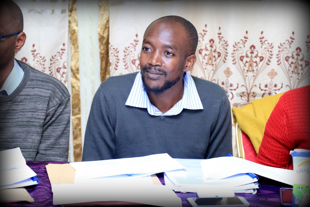 Innocent N'gare, sitting on a panel during the submission of student's proposals hearing Viva Voce held at Amoud School of Postgraduate Studies and Research (AUSPGSR), January 7th, 2020. 