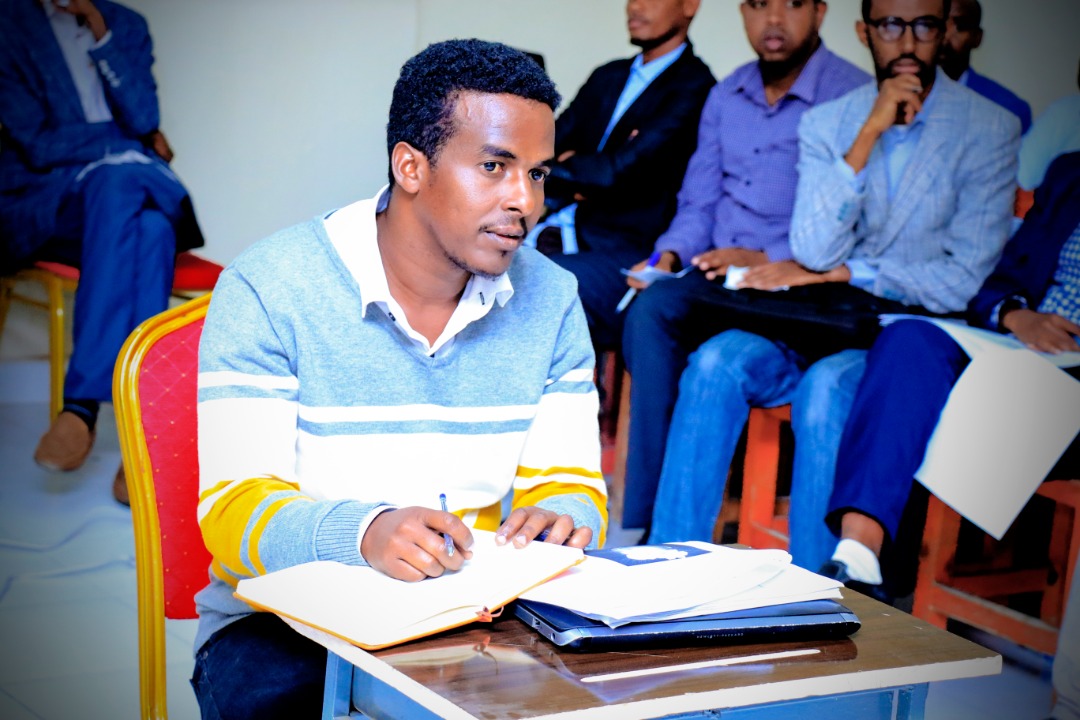 A student keenly listening to questions from the panelists, at Amoud University School of Postgraduate Studies and Research (ASPGSR), during the Research Proposal Viva Voce conducted on Monday, January 27th, 2020 at Amoud University School of Postgraduate Studies and Research (ASPGSR), Borama Campus. A student keenly listening to questions from the panelists, at Amoud University School of Postgraduate Studies and Research (ASPGSR), during the Research Proposal Viva Voce conducted on Monday, January 27th, 2020 at Amoud University School of Postgraduate Studies and Research (ASPGSR), Borama Campus.
