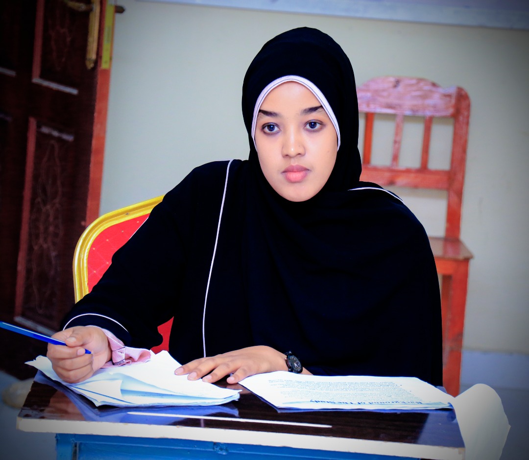 A student keenly listening to questions from the panelists, at Amoud University School of Postgraduate Studies and Research (ASPGSR),   during the Research Proposal Viva Voce conducted on Monday, January 27th, 2020 at Amoud University School of Postgraduate Studies   and Research (ASPGSR), Borama Campus