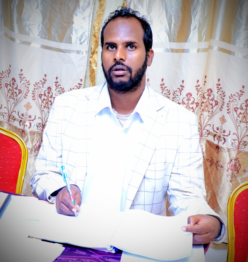 Zakariye Mohamed Ahmed, Assistant Dean, Borama Campus, Amoud University School of Postgraduate Studies and Research (AUSPGSR), following events closely, during the Research Proposal Viva Voce for second year Masters Degree Students held at AUSPGSR, Borama Campus, Tuesday, January 28th, 2020. Zakariye Mohamed Ahmed, Assistant Dean, Borama Campus, Amoud University School of Postgraduate Studies and Research (AUSPGSR), following events closely, during the Research Proposal Viva Voce for second year Masters Degree Students held at AUSPGSR, Borama Campus, Tuesday, January 28th, 2020.